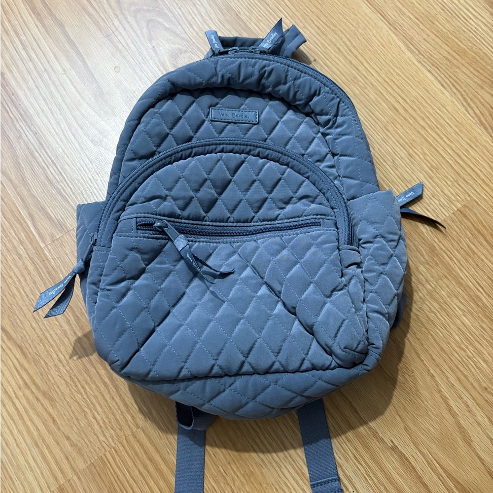 Gray mini Vera Bradley backpack